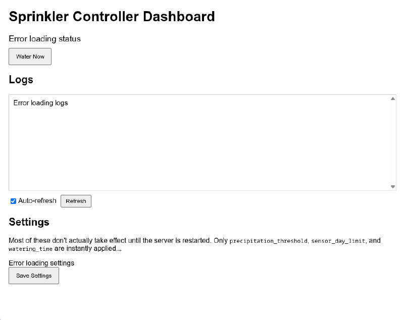 Control page